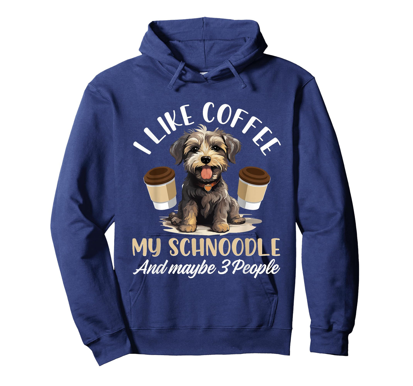 Schnoodle Snoodle Dog Breed Pet I like coffee my Schnoodle T-Shirt