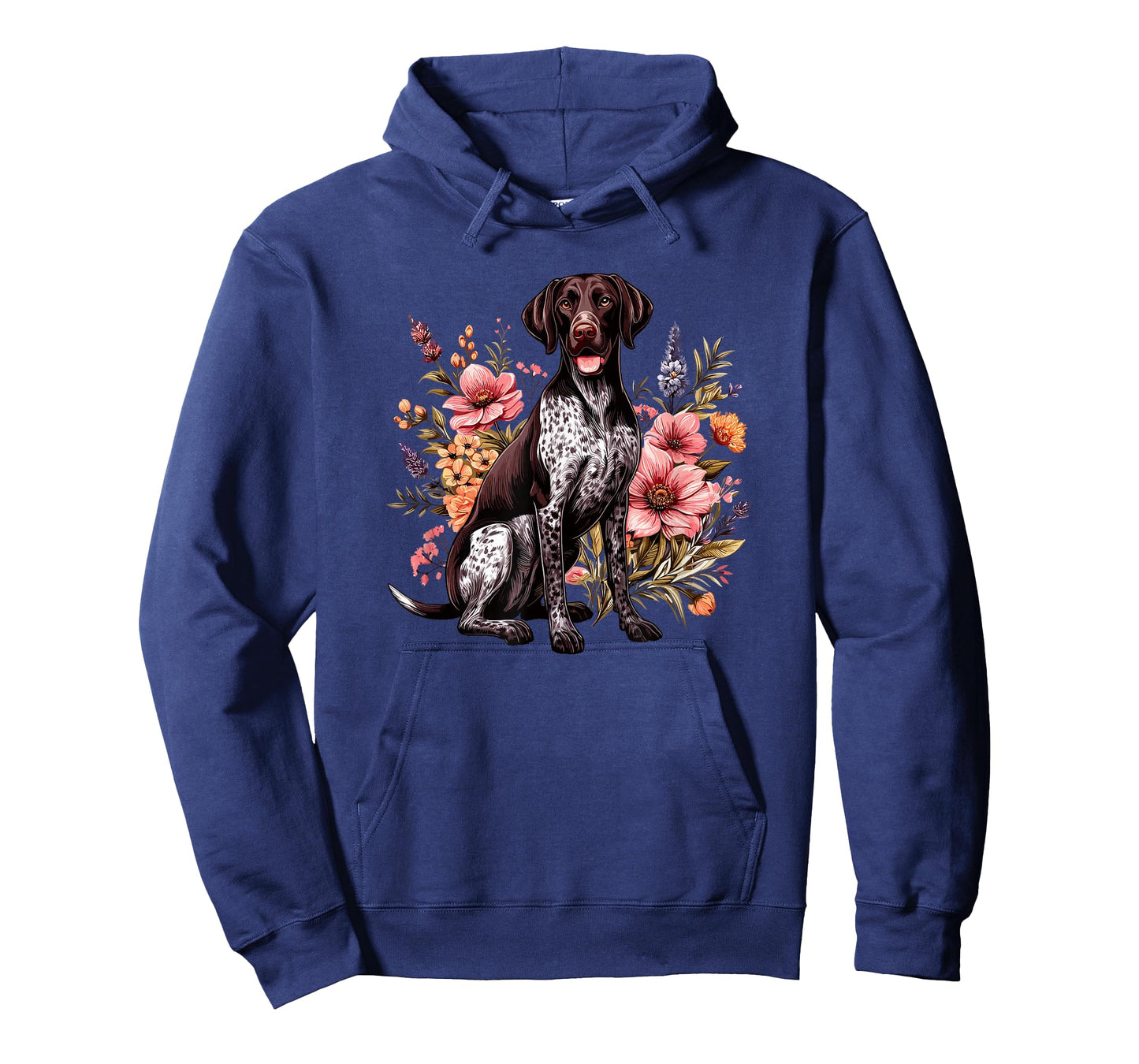 GSP Hunting Dog Vintage Flowers German Shorthaired Pointer T-Shirt