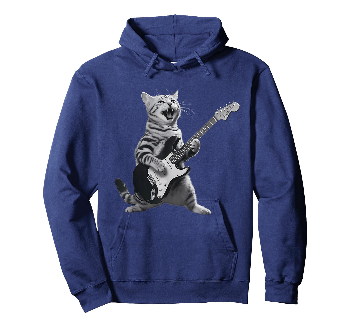 Cat Playing Guitar Rock Star Rock and Roll for Men Women T-Shirt