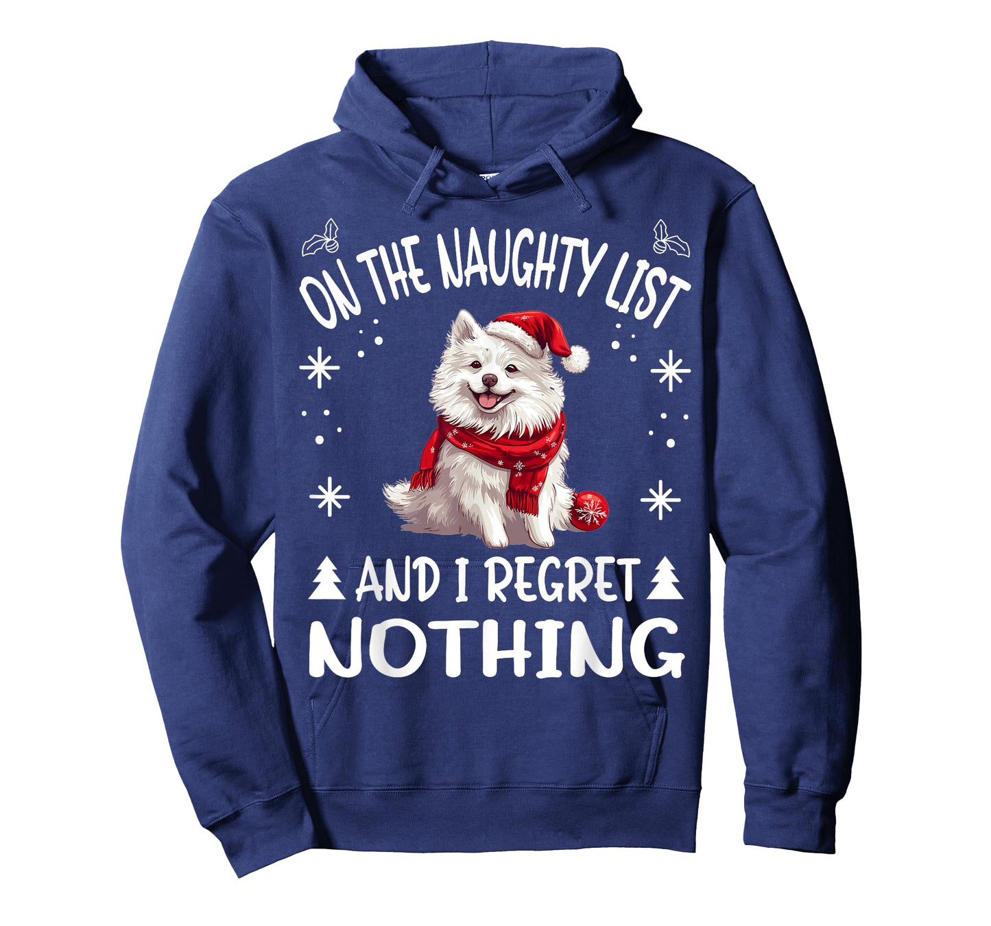 Cute American Eskimo Dog Christmas On The Naughty List and I T-Shirt