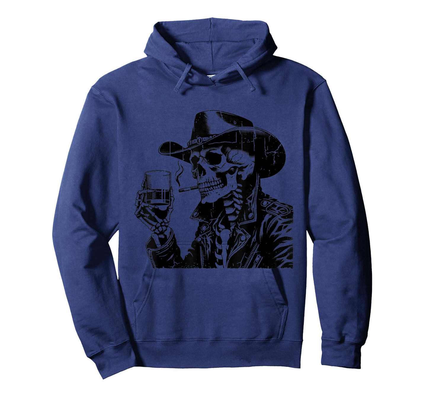 Punk Skeleton Cowboy Western Gothic Dark Aesthetic Wild West T-Shirt