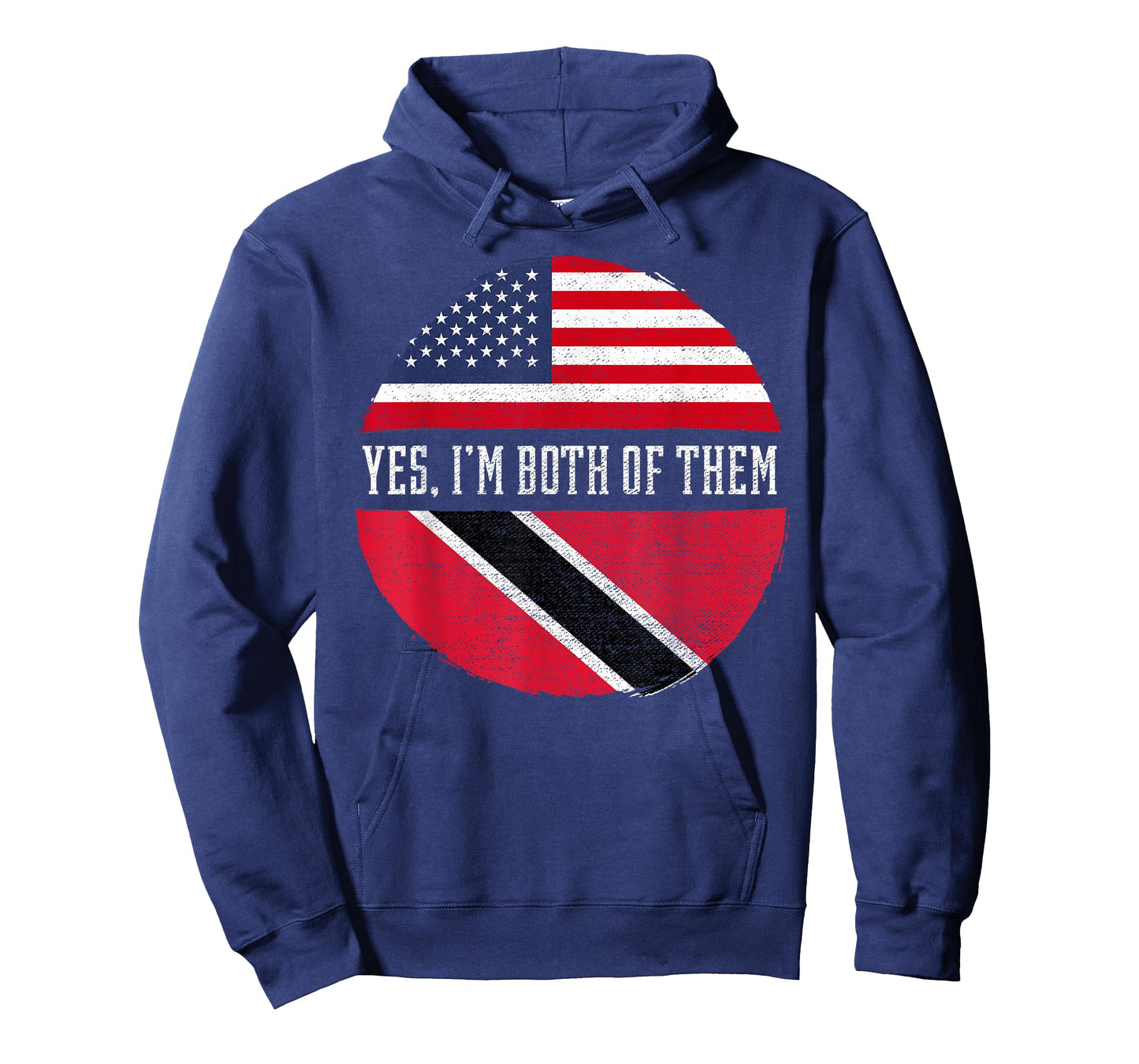 Half American Half Trinbagonian USA Flag Trinidad and Tobago T-Shirt