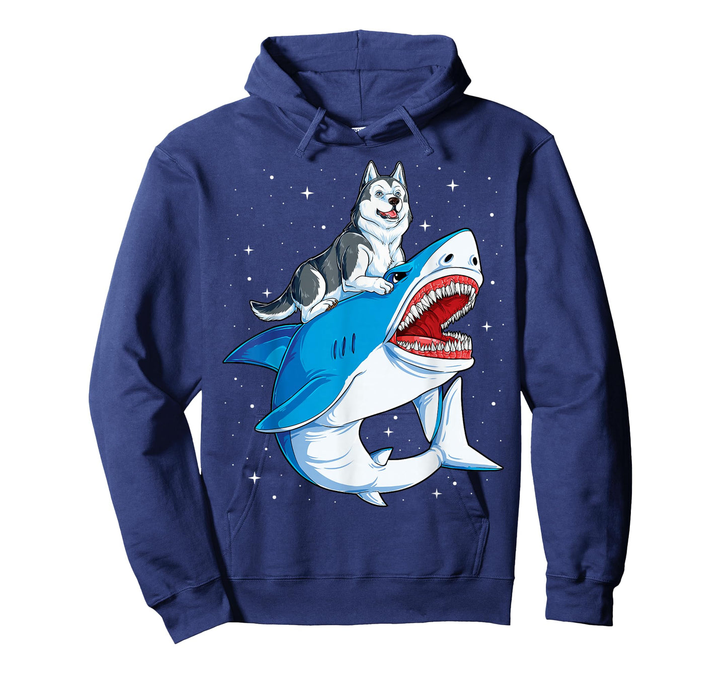 Siberian Husky Shark Jawsome Dog Lover Gifts Space Galaxy T-Shirt