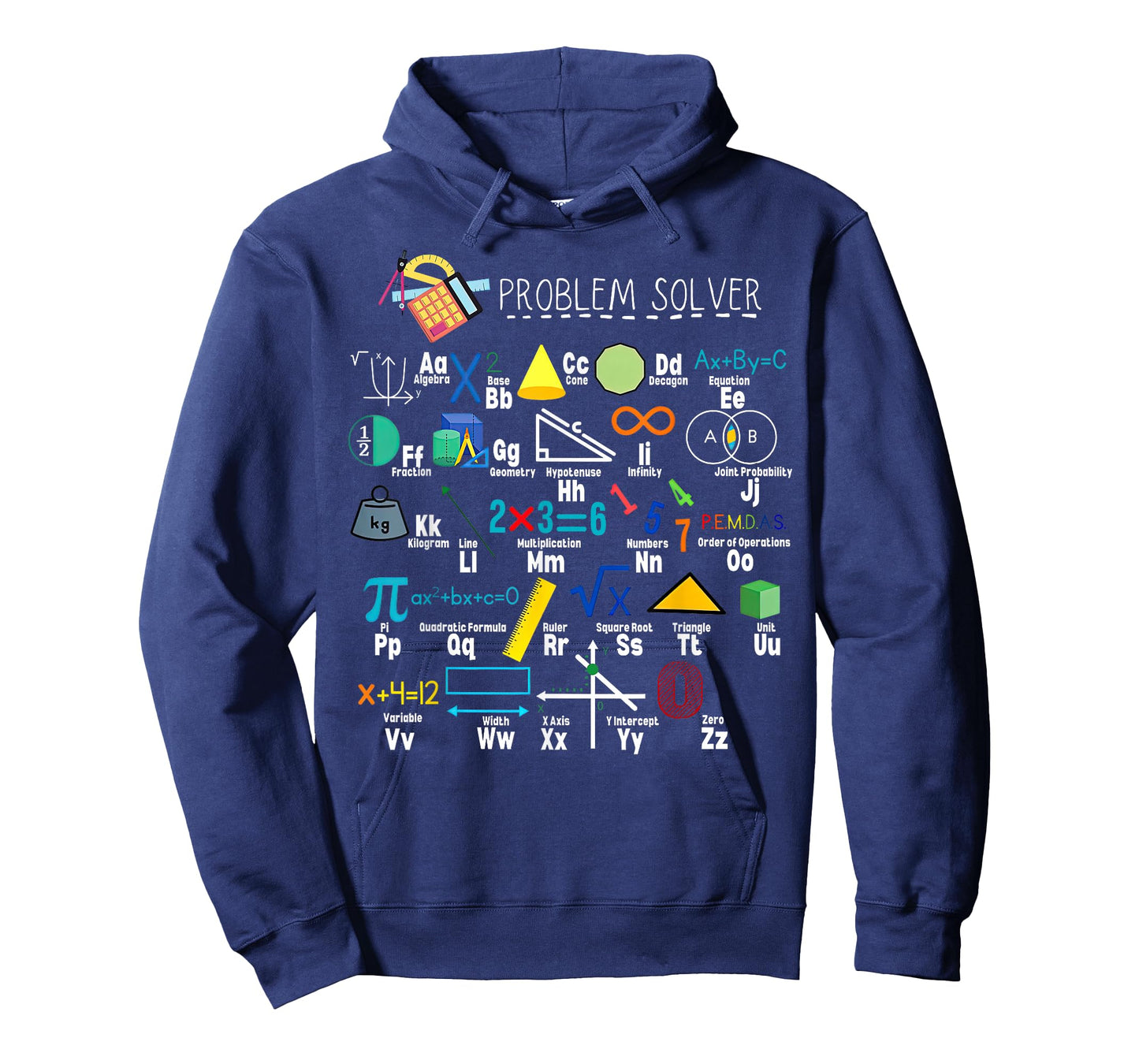Problem Solver Funny Math Alphabet ABC Teacher Students T-Shirt