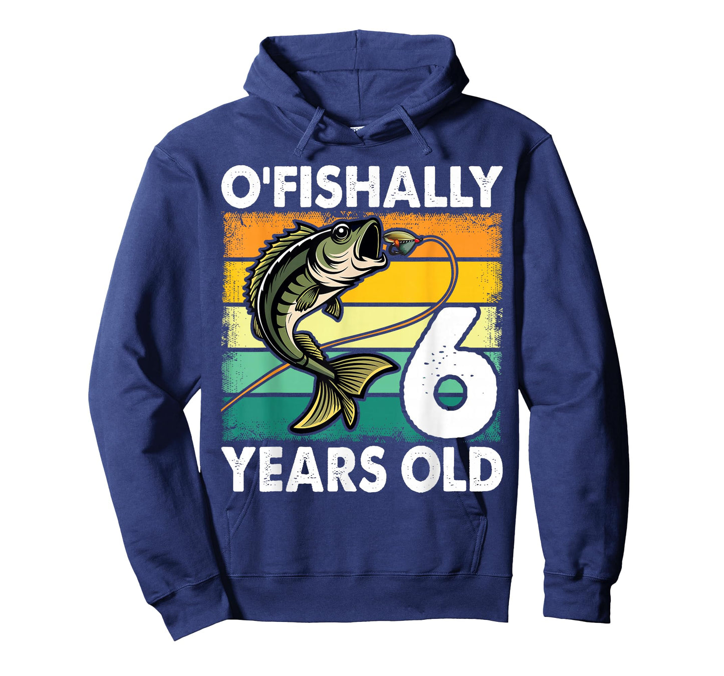 O'Fishally 6 Years Old Fishing Birthday Theme Party 6th T-Shirt