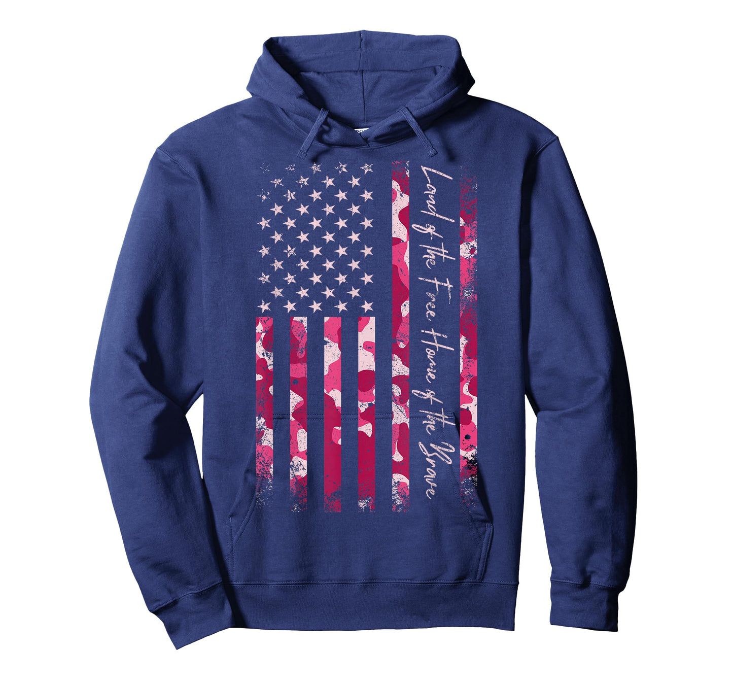 Pink Camo USA Flag Military Camouflage Distressed Grunge Tee T-Shirt