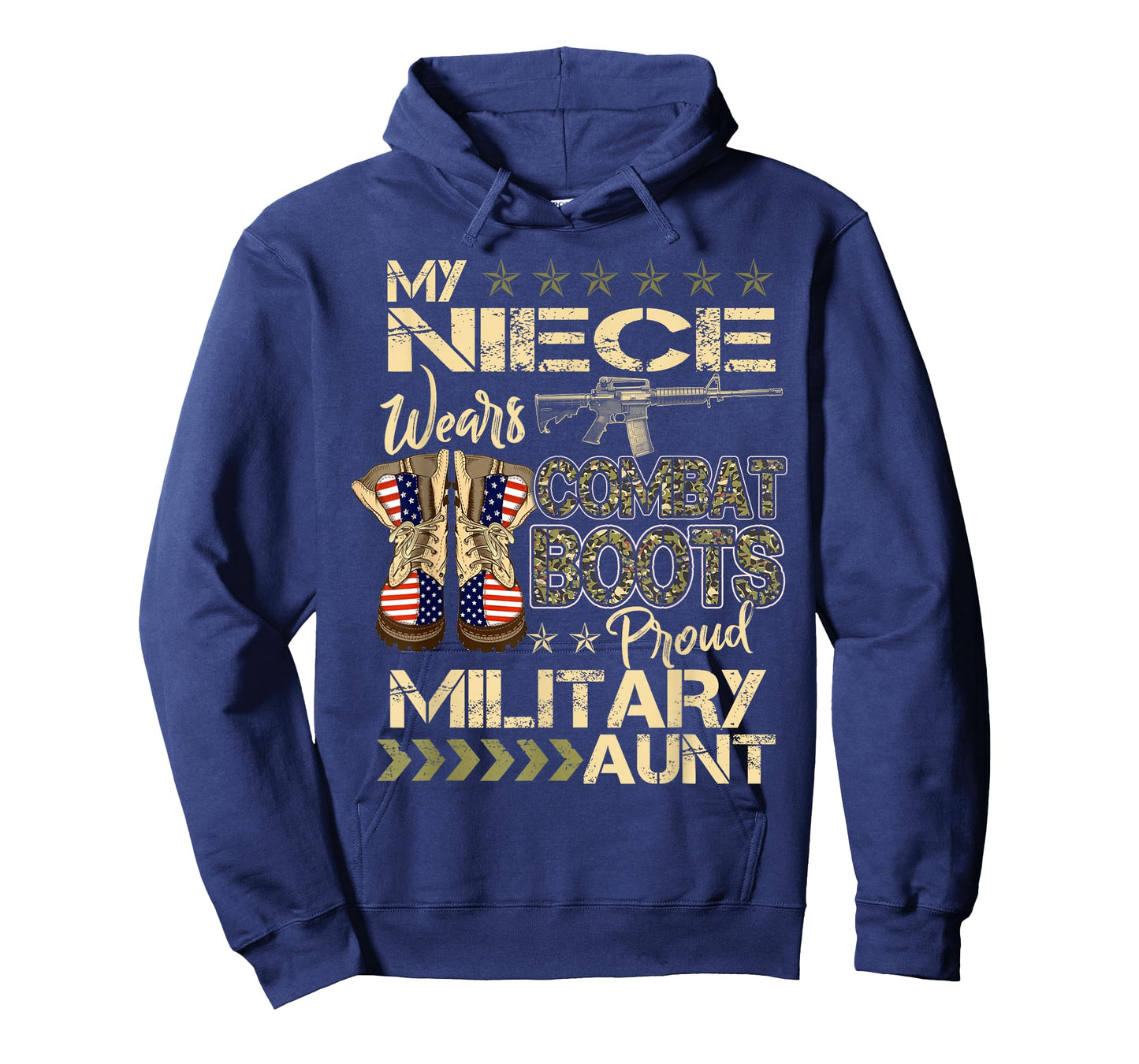 My Niece Wears Combat Boots - Proud Military Aunt Gifts T-Shirt