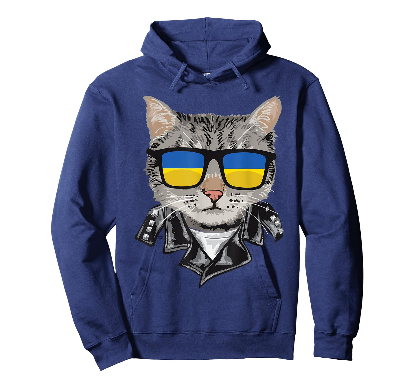 Cat Ukraine Flag Sunglasses - Cool Ukrainian Cat T-Shirt for Men Women
