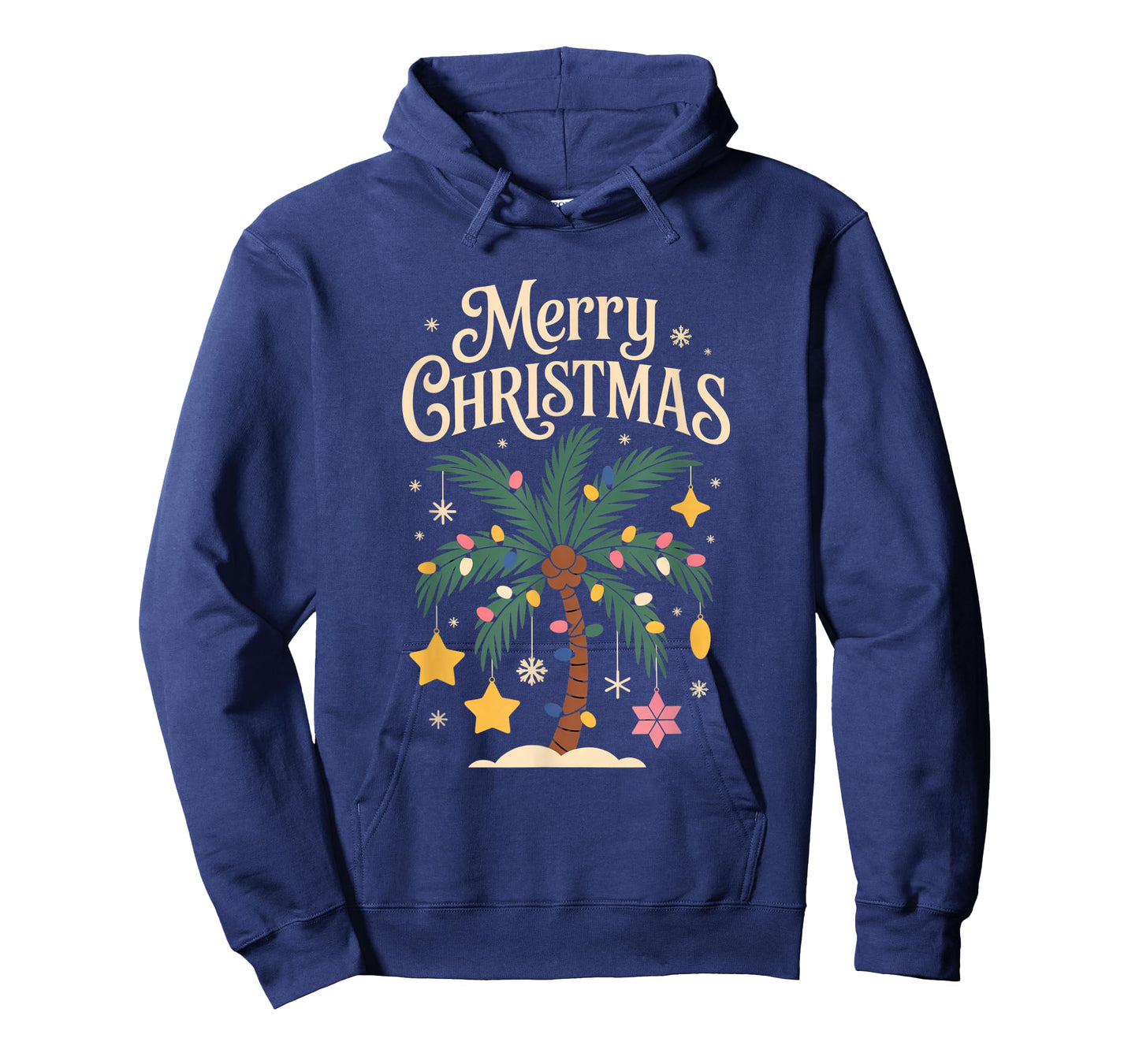 Christmas Palm Tree Lights Tropical Holiday Island T-Shirt