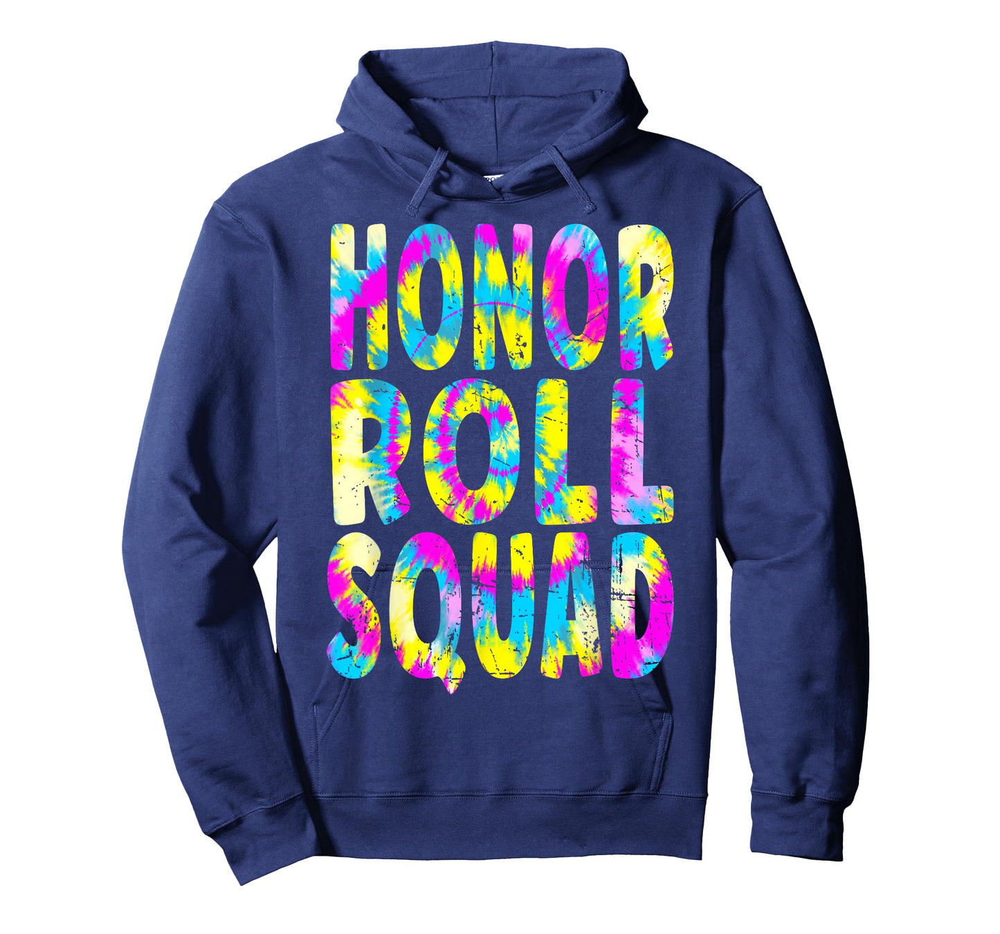 Honor Roll Squad - Tie Dye Text Honor Roll Student T-Shirt