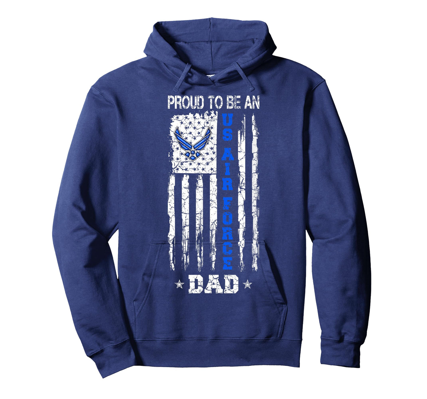 Vintage USA Flag Proud To Be An US Air Force Dad T-Shirt