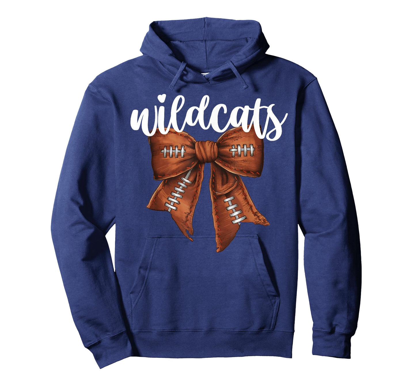 Wildcats Football Bow School Spirit Team Mascot Game Night T-Shirt