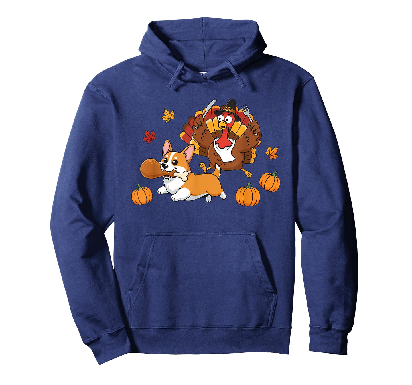 Funny Corgi Turkey Autumn Thanksgiving Womens Mens Kids T-Shirt