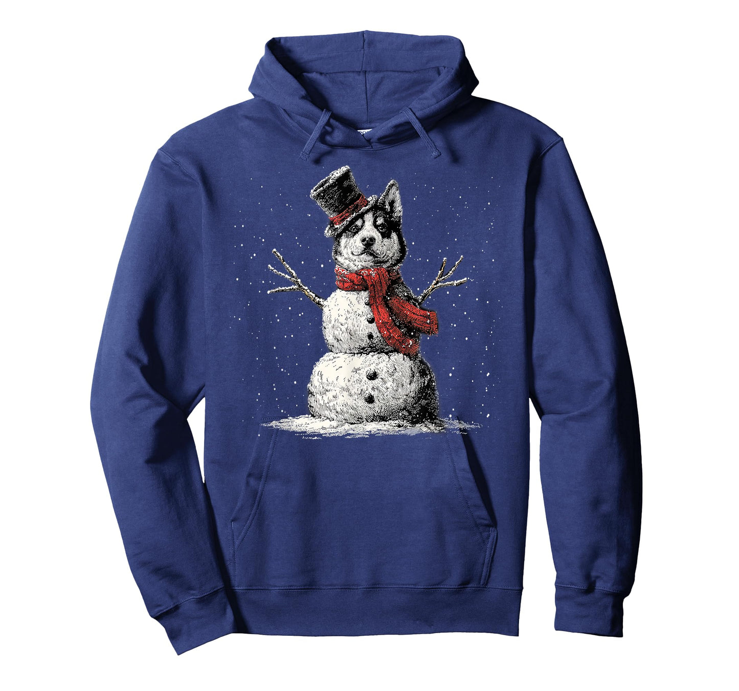 Funny Husky Dog Christmas Snowman Xmas Pajama T-Shirt