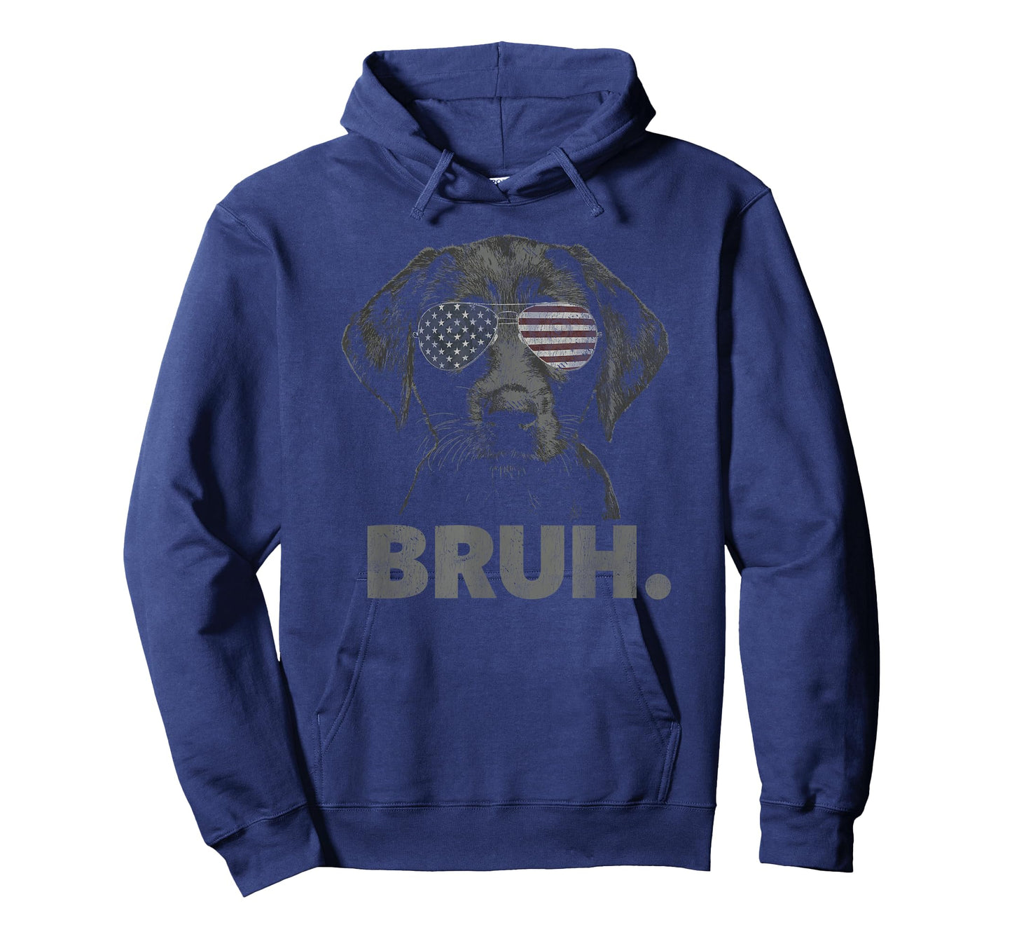 Funny Bruh Patriotic Black Lab T-Shirt