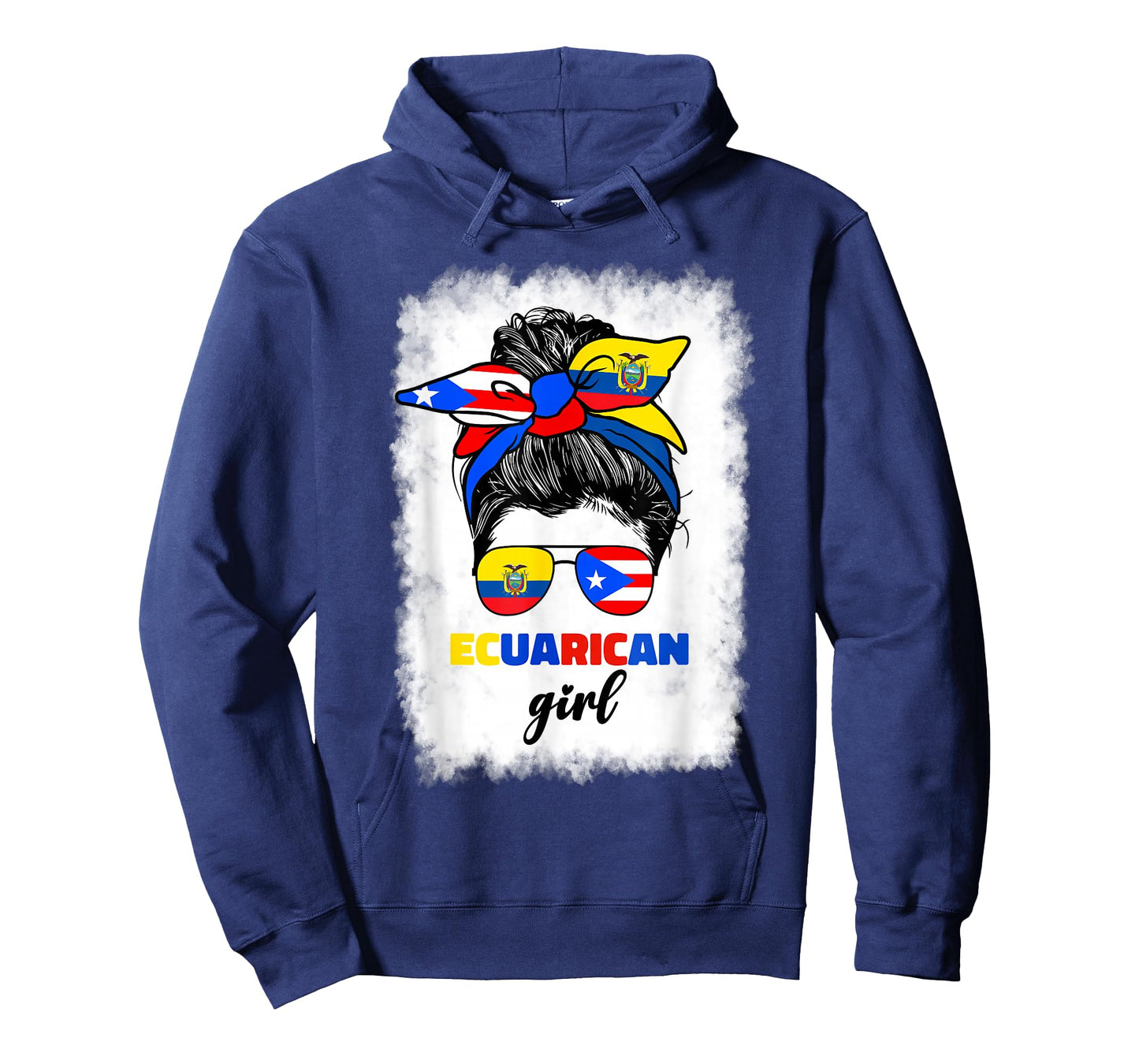 Half Ecuadorian And Puerto Rican Rico Ecuador Flag Girl Mix T-Shirt