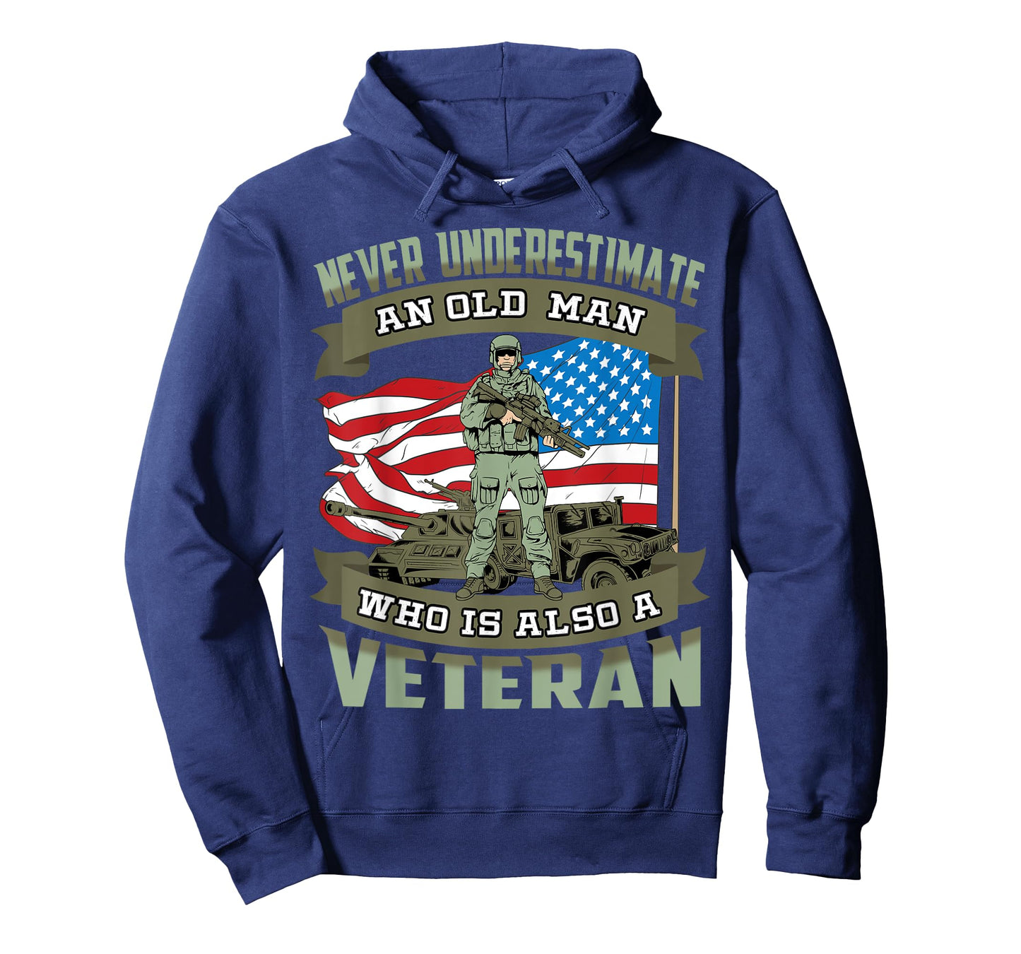 Never Underestimate an Old Man Who Is Also A Veteran T-Shirt