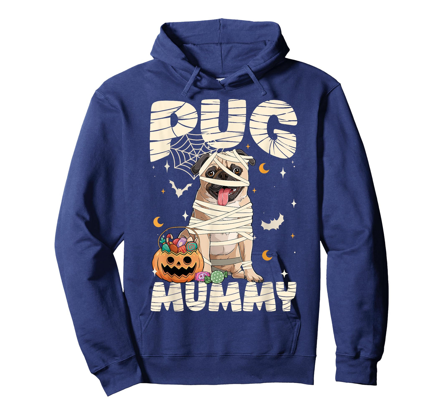 Halloween Costume Pug Lover Mummy Dog Owner For Men Women T-Shirt