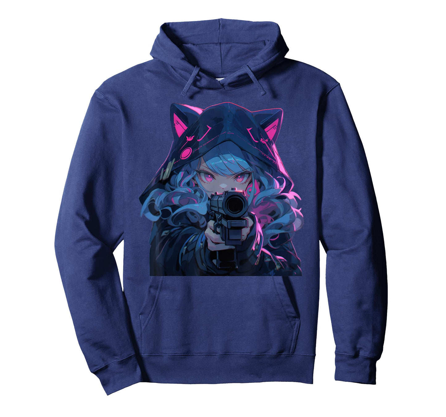 Cute Neko Anime Girl Assassin - Kawaii anime cat lover meow T-Shirt