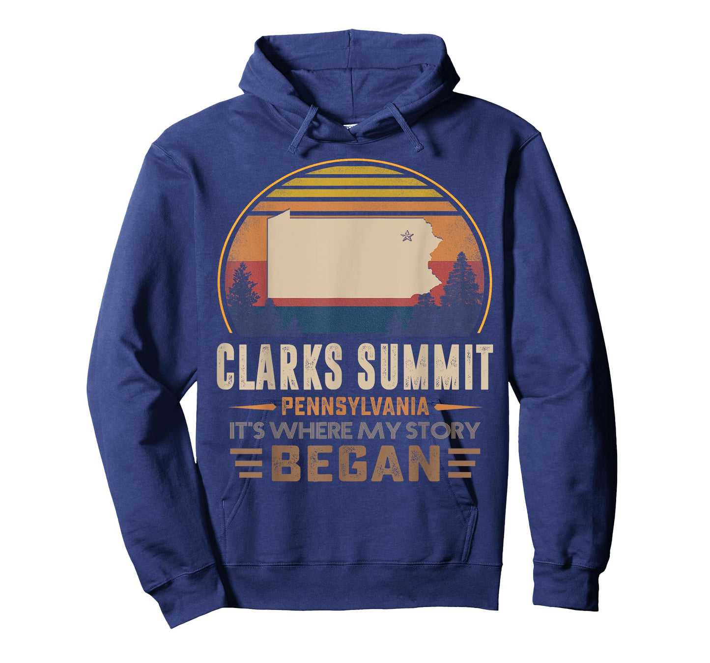 Vintage Clarks Summit Pennsylvania Hometown My Story Began T-Shirt
