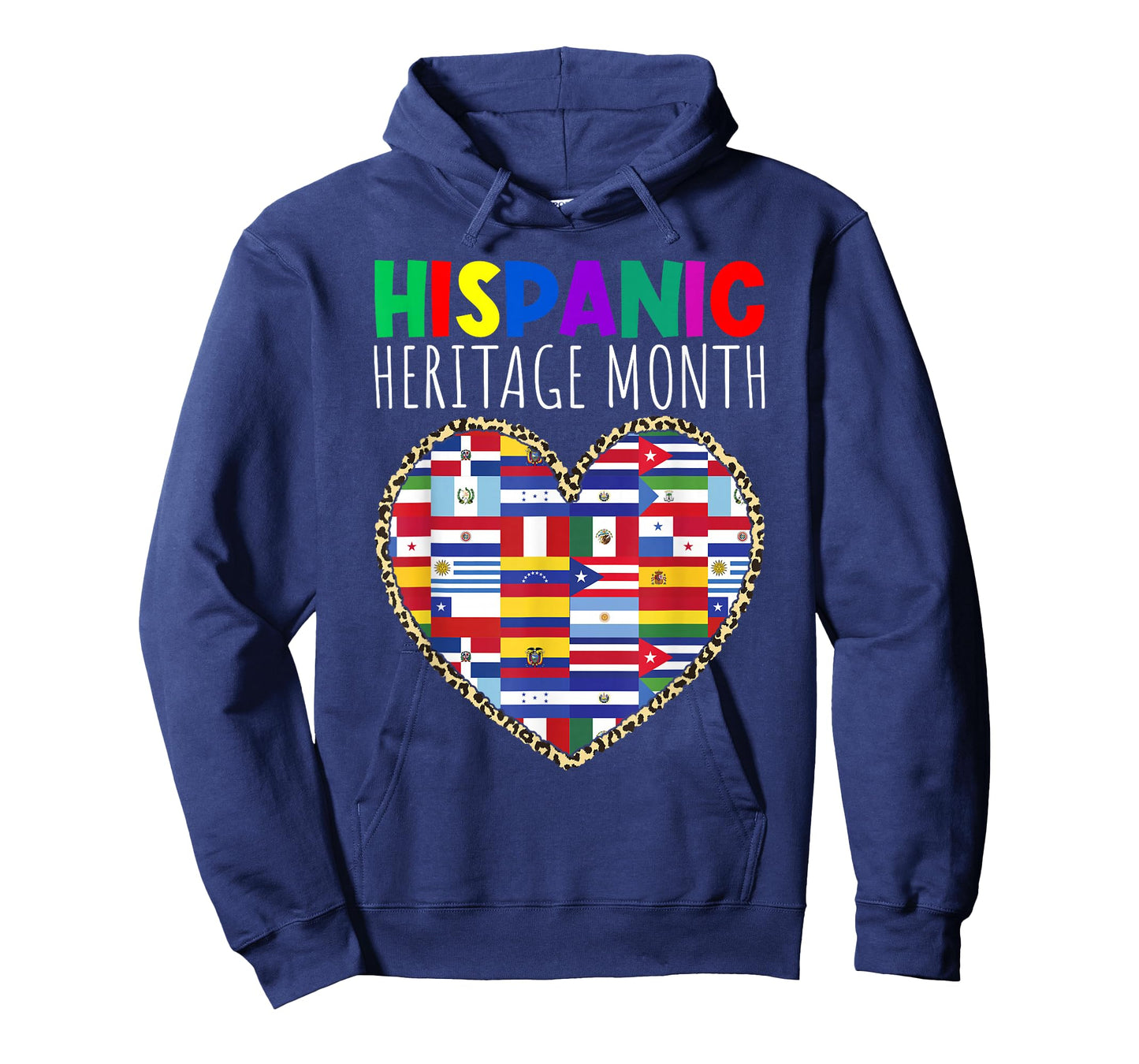 Hispanic Heritage Month Mexican Latino Flag All Countries T-Shirt
