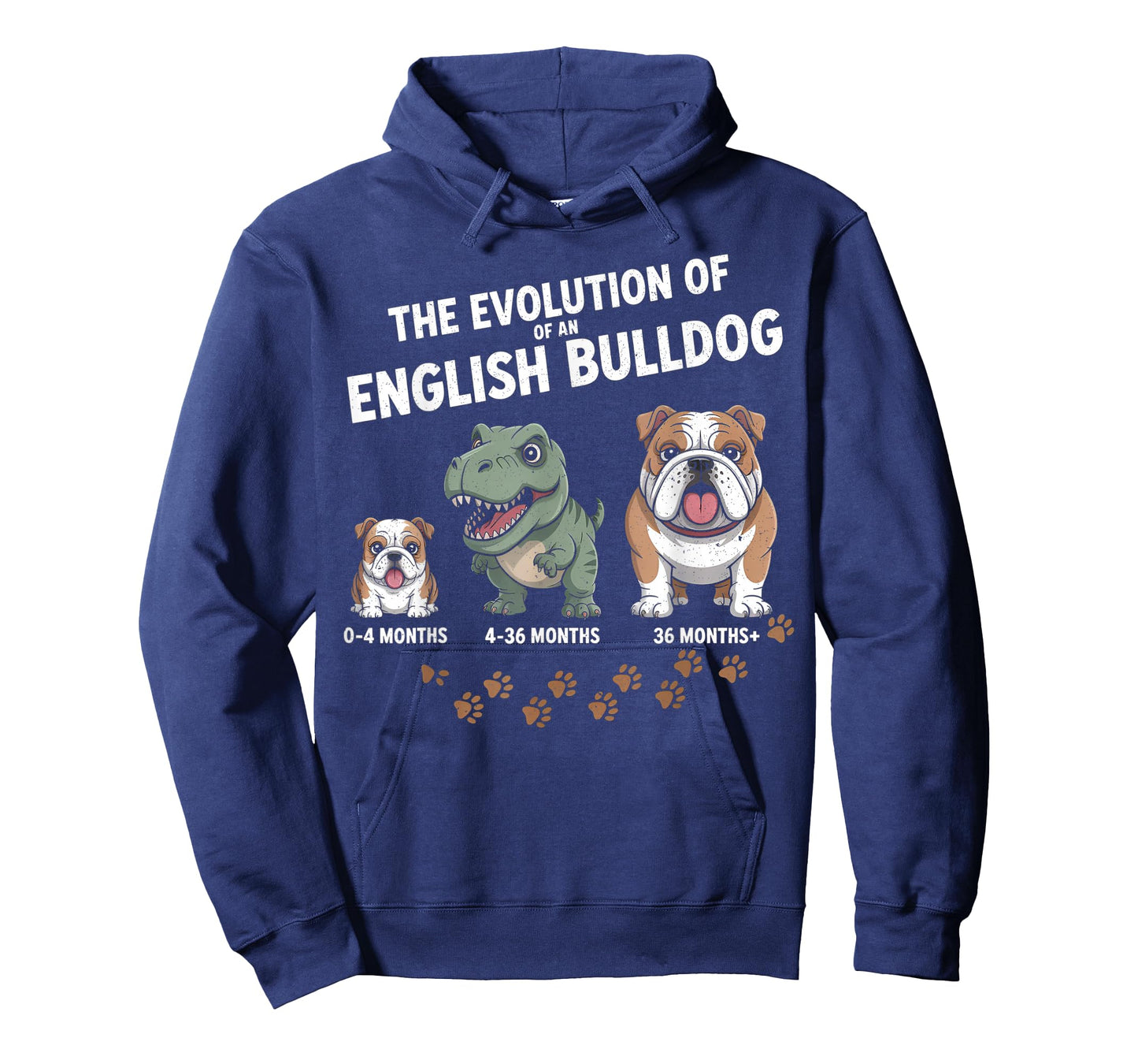 The Evolution of an English Bulldog Funny T-Shirt