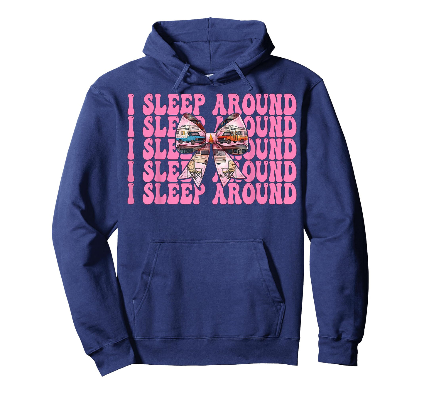 RV Camping Camper Motorhome Girl Mom Coquette I Sleep Around T-Shirt