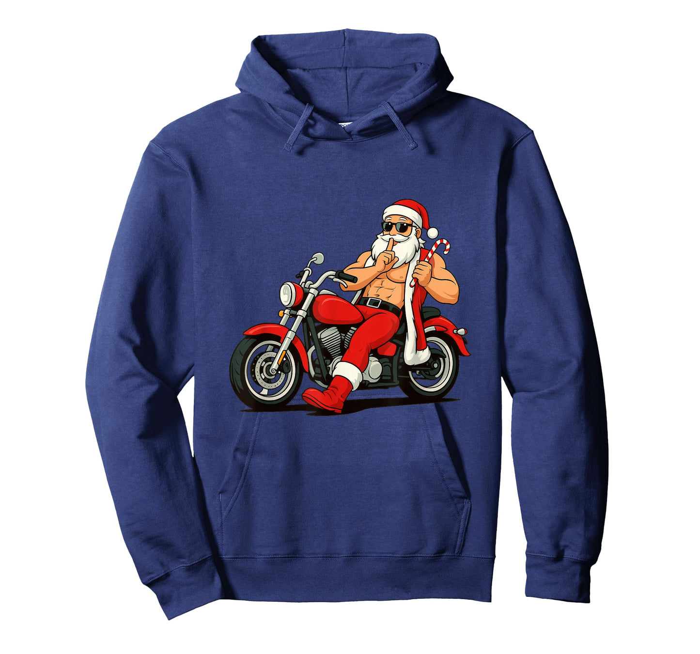 Naughty Christmas Look in Motorcycle Style for Biker T-Shirt