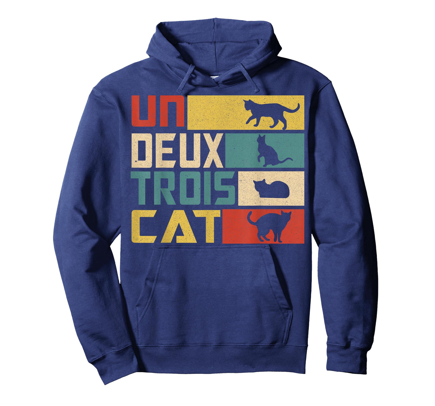 Un Deux Trois Cat - Funny French Pun, Funny Cat T-Shirt