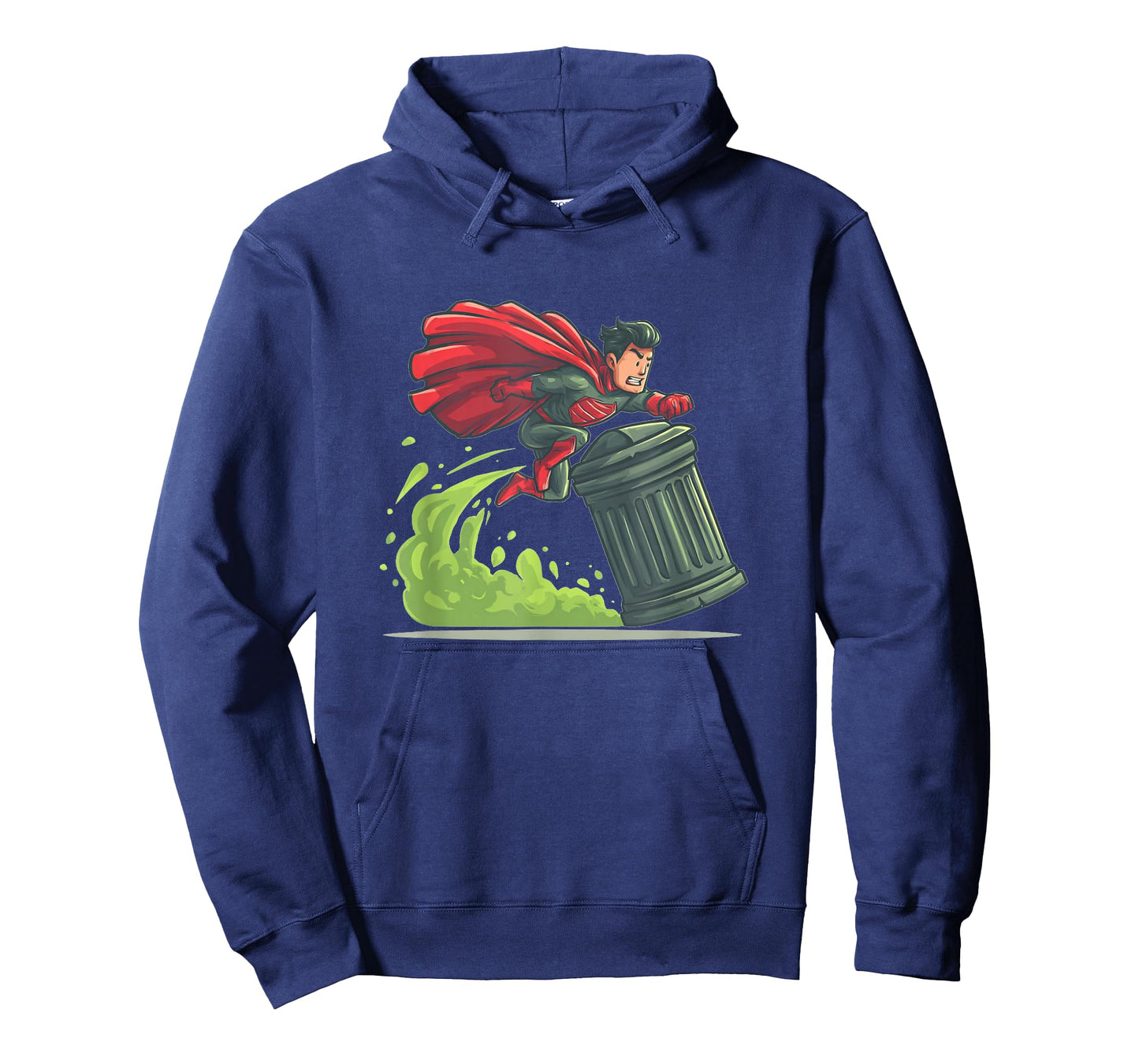Flying Hero with Trash Can Costume for Take Out The Trash T-Shirt