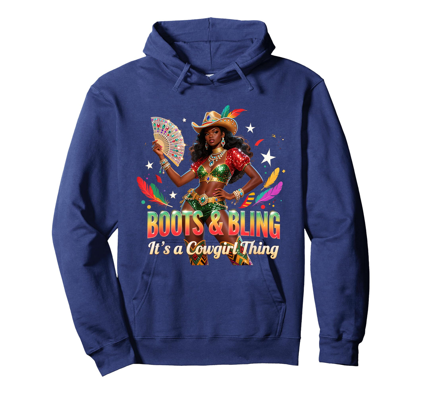 Boots and Bling Cowgirl Black History Month African T-Shirt