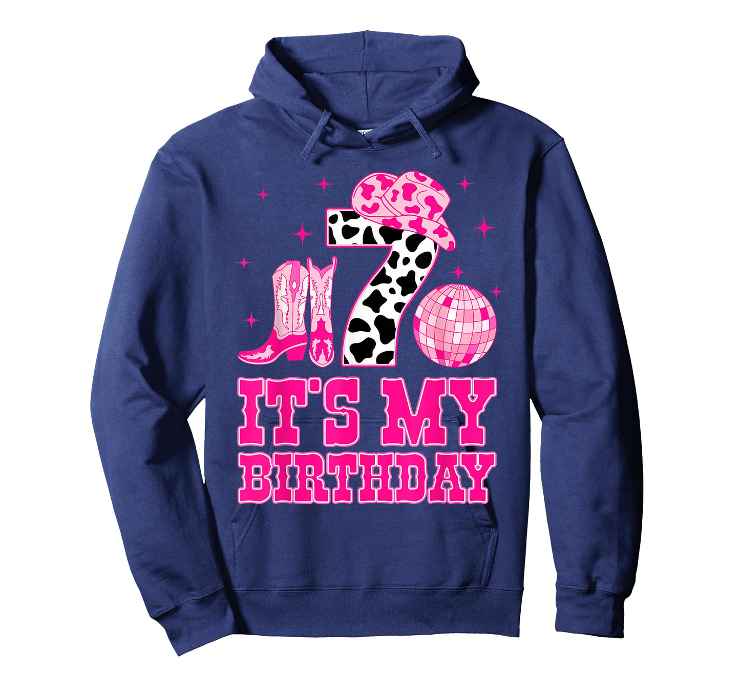It's My 7th Birthday Cowgirl 7 Years Old Western Kids Girls T-Shirt