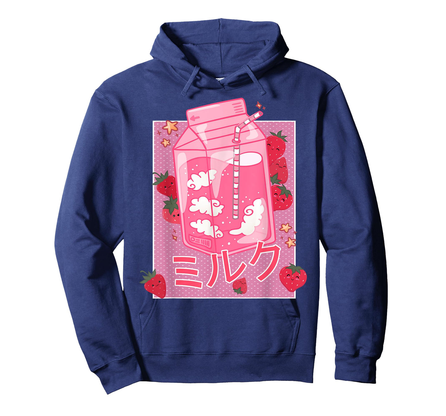 Retro 90s Strawberry Milk Shake - Funny Japanese Kawaii Milk T-Shirt