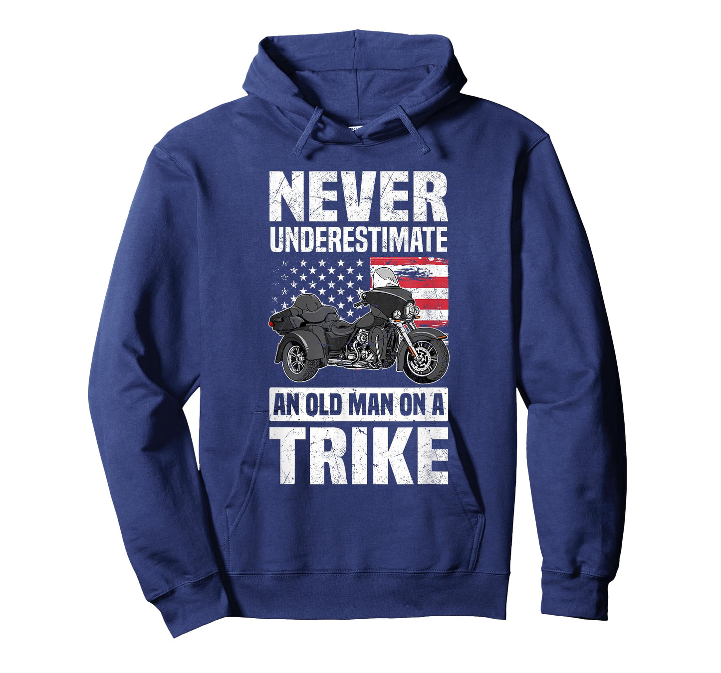 Never Underestimate An Old Man On A Trike - Trike Motorcycle T-Shirt