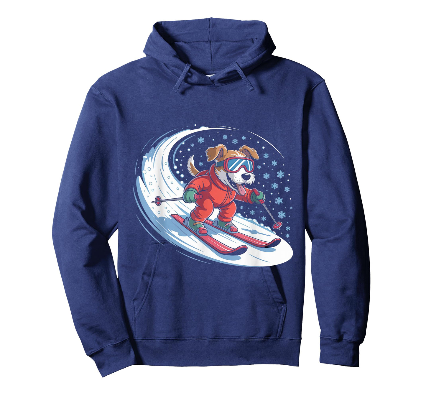 Snow Dog Skiing Puppy Cute Winter Sports Funny Ski Meme Dog T-Shirt