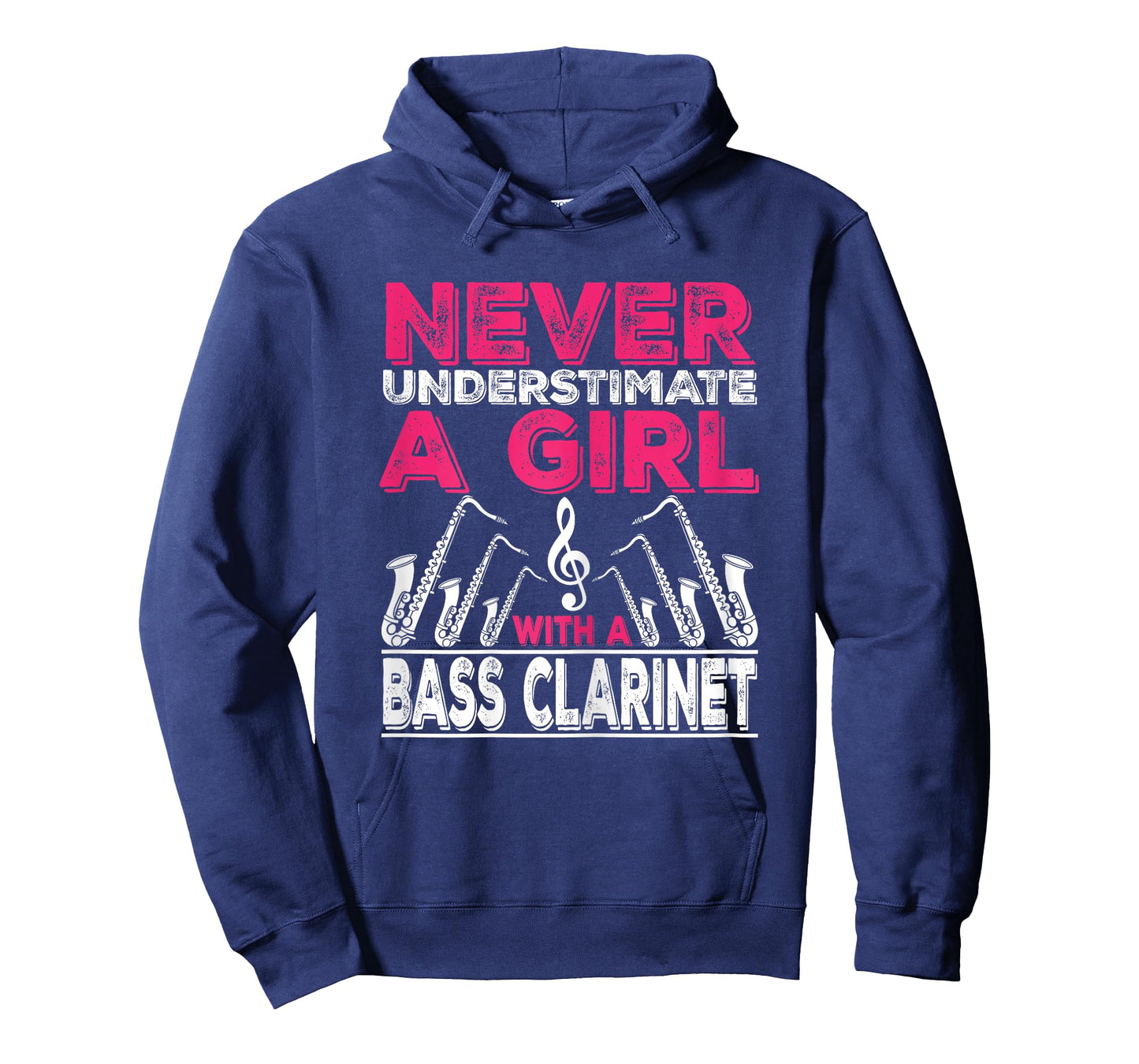 Never Underestimate A Girl With A Bass Clarinet T-Shirt