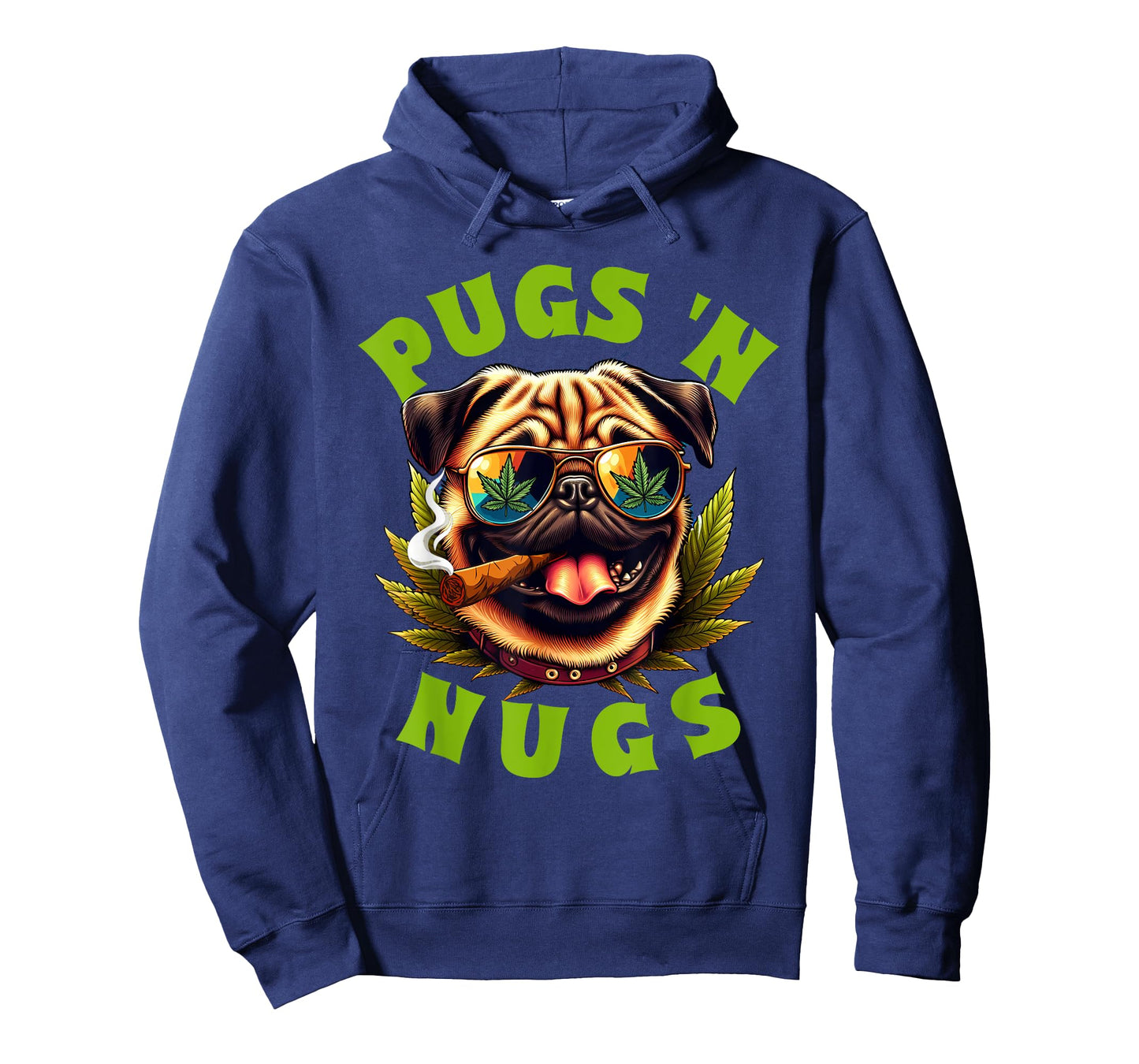 Cannabis Weed Lover Pug Mom Pug Owner 420 Pugs 'n Nugs T-Shirt
