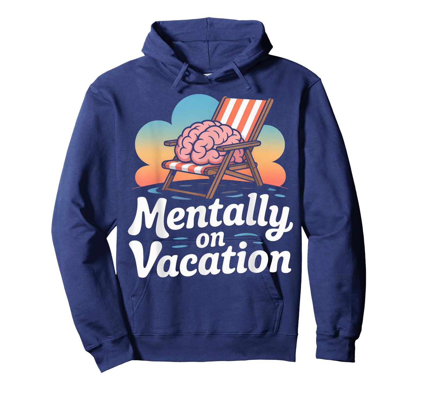Mentally on Vacation Brain Lounge T-Shirt
