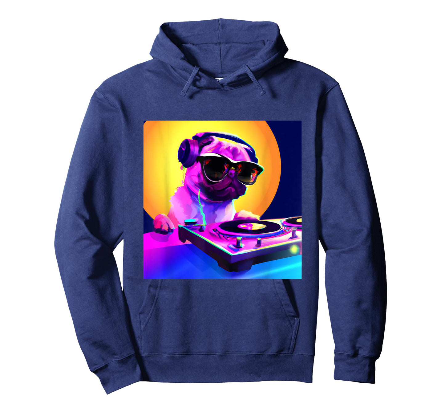 Pug DJ Vaporwave Shirt Aesthetic Dog Men Women Boys Girls T-Shirt