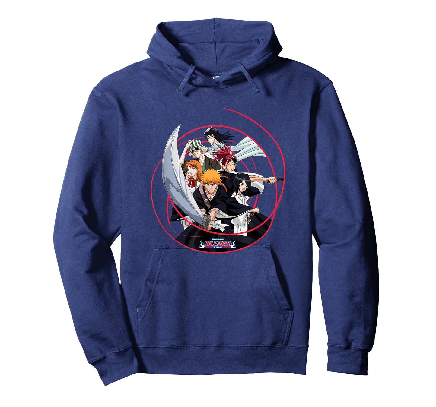 Bleach Ichigo and Cast with Sword and Swirl Anime T-Shirt
