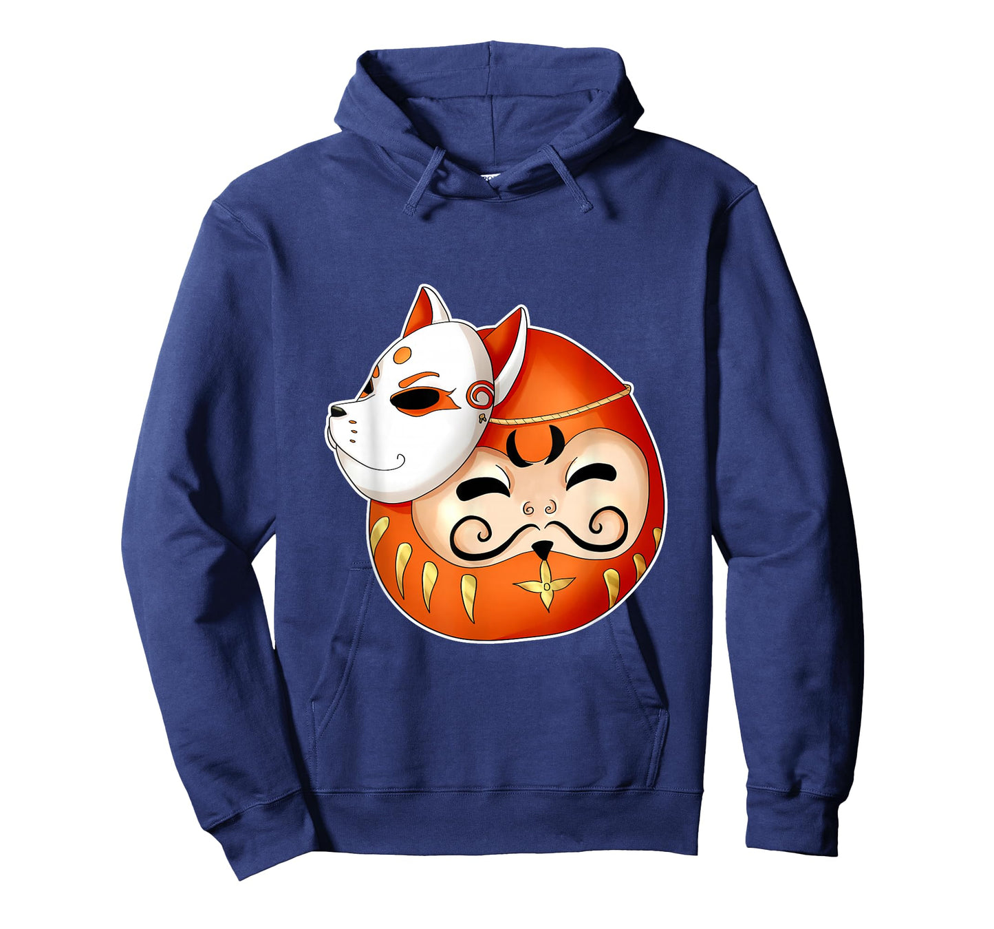 Daruma Fox Mask Bodhidharma Kawaii Anime Japanese Manga T-Shirt