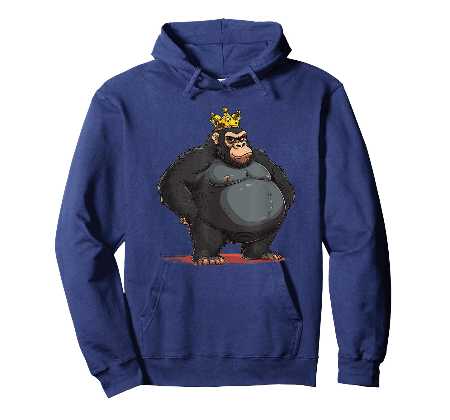 Fat Gorilla Monarch with Crown for a Royal Look T-Shirt