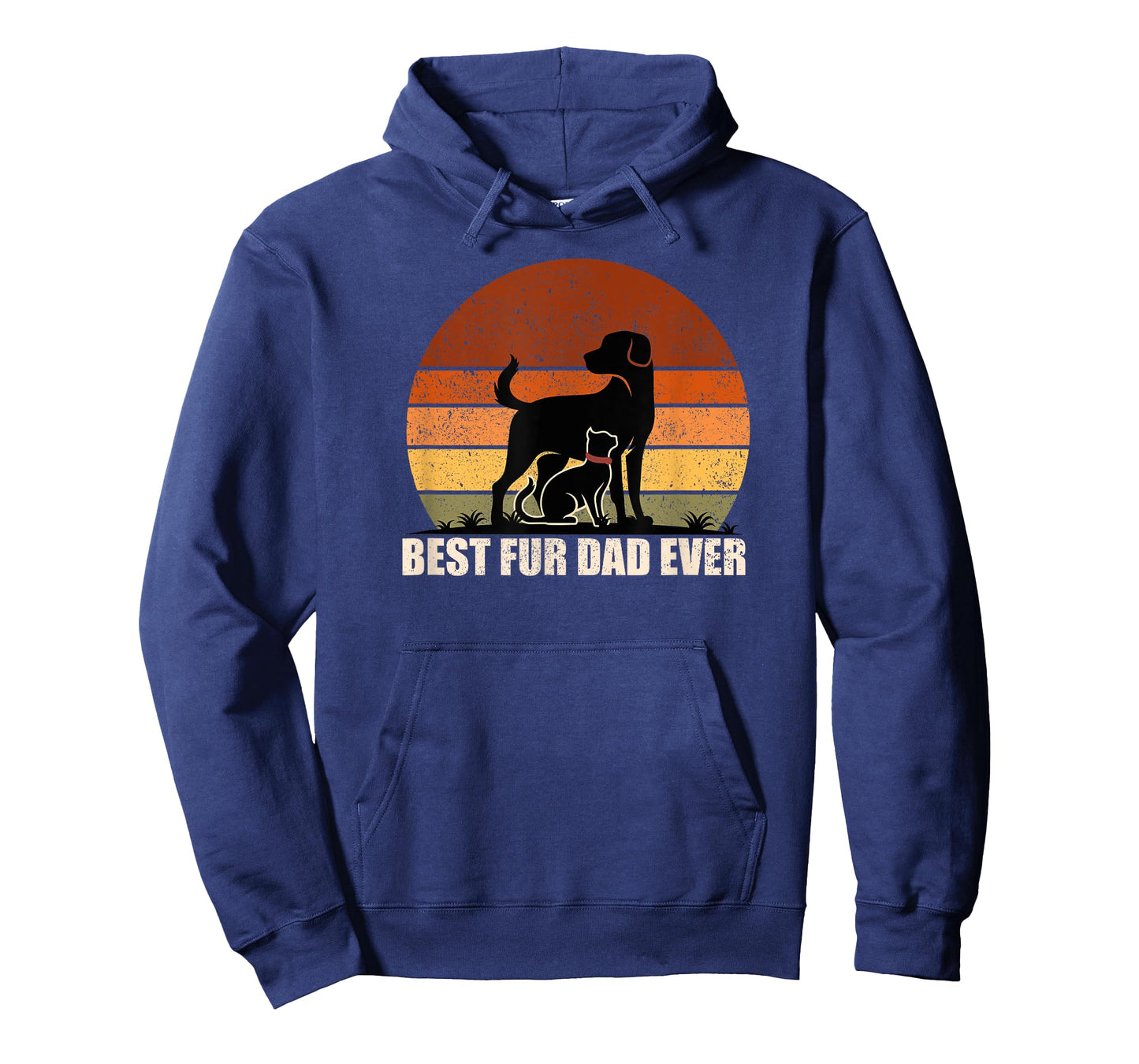 Funny Vintage Retro Best Fur Dad Ever for Dog And Cat Owner Men Women Kids T-Shirt