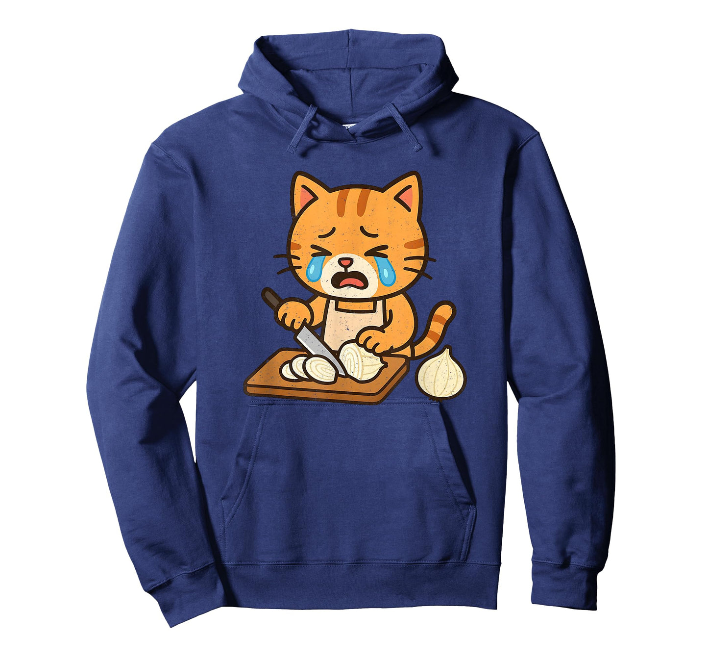 Crying Cat Cutting Onion T-Shirt