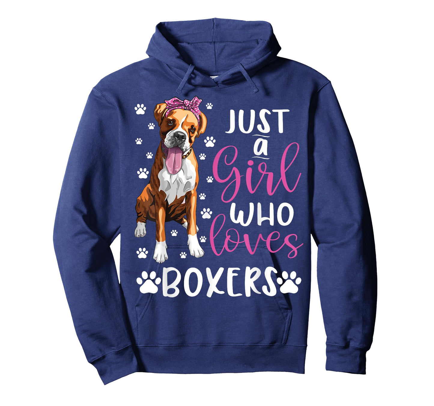 Boxer Just A Girl Who Loves Boxers Dogs Lover girls Gift T-Shirt