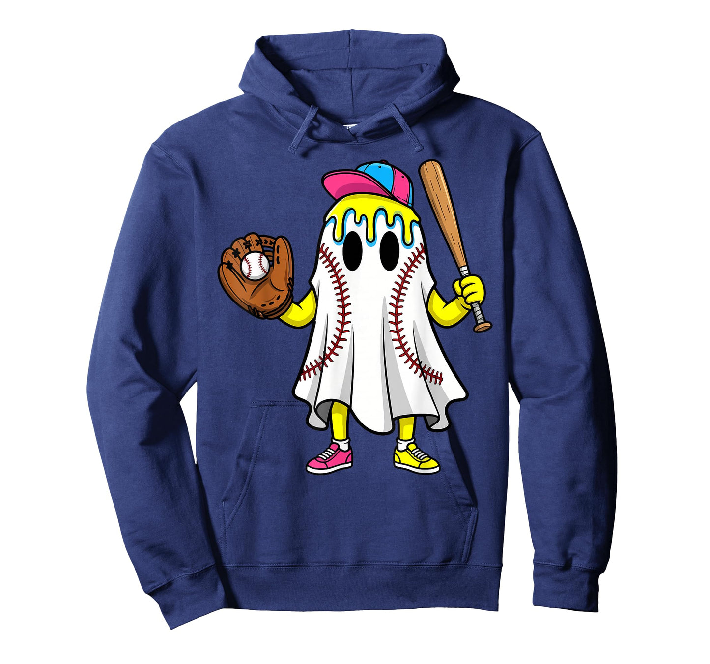 Halloween Baseball Pumpkin Bats Spooky Home Run T-Shirt
