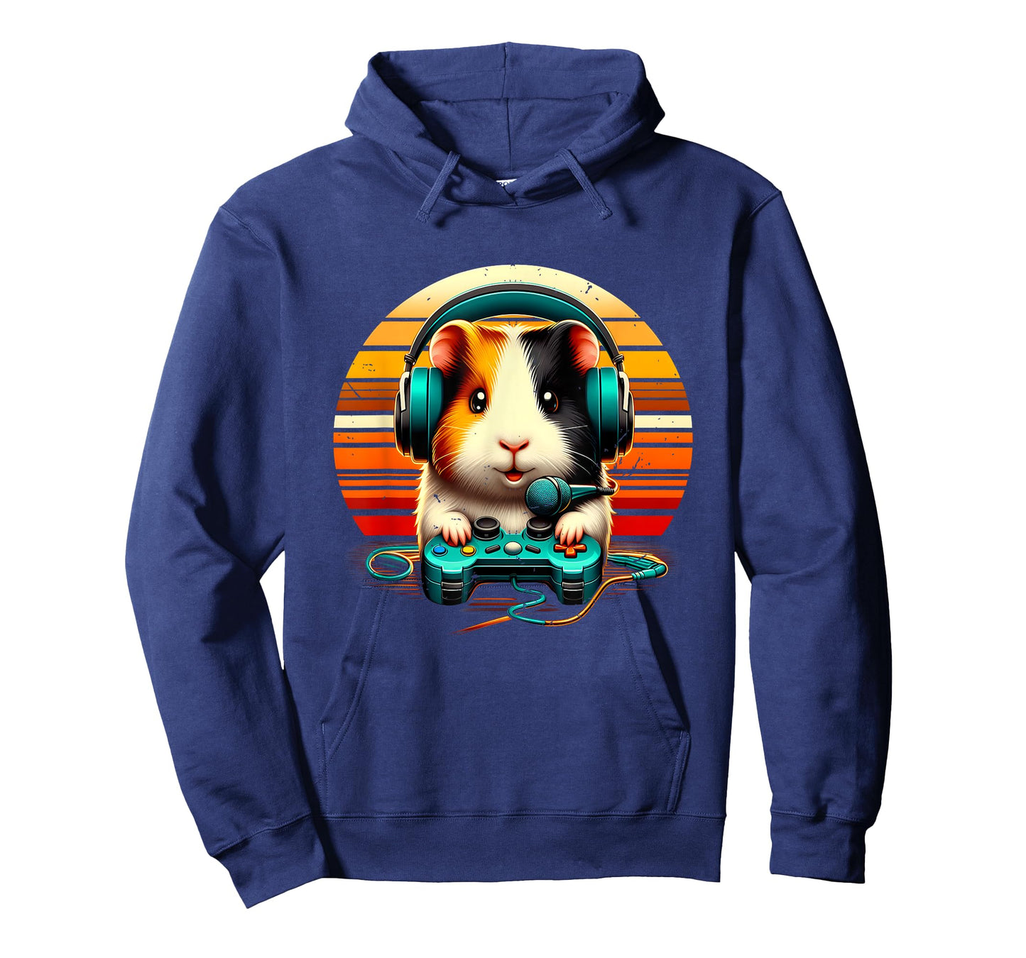 Guinea Pig Gamer Video Gaming Animal Headphone Gamepad T-Shirt