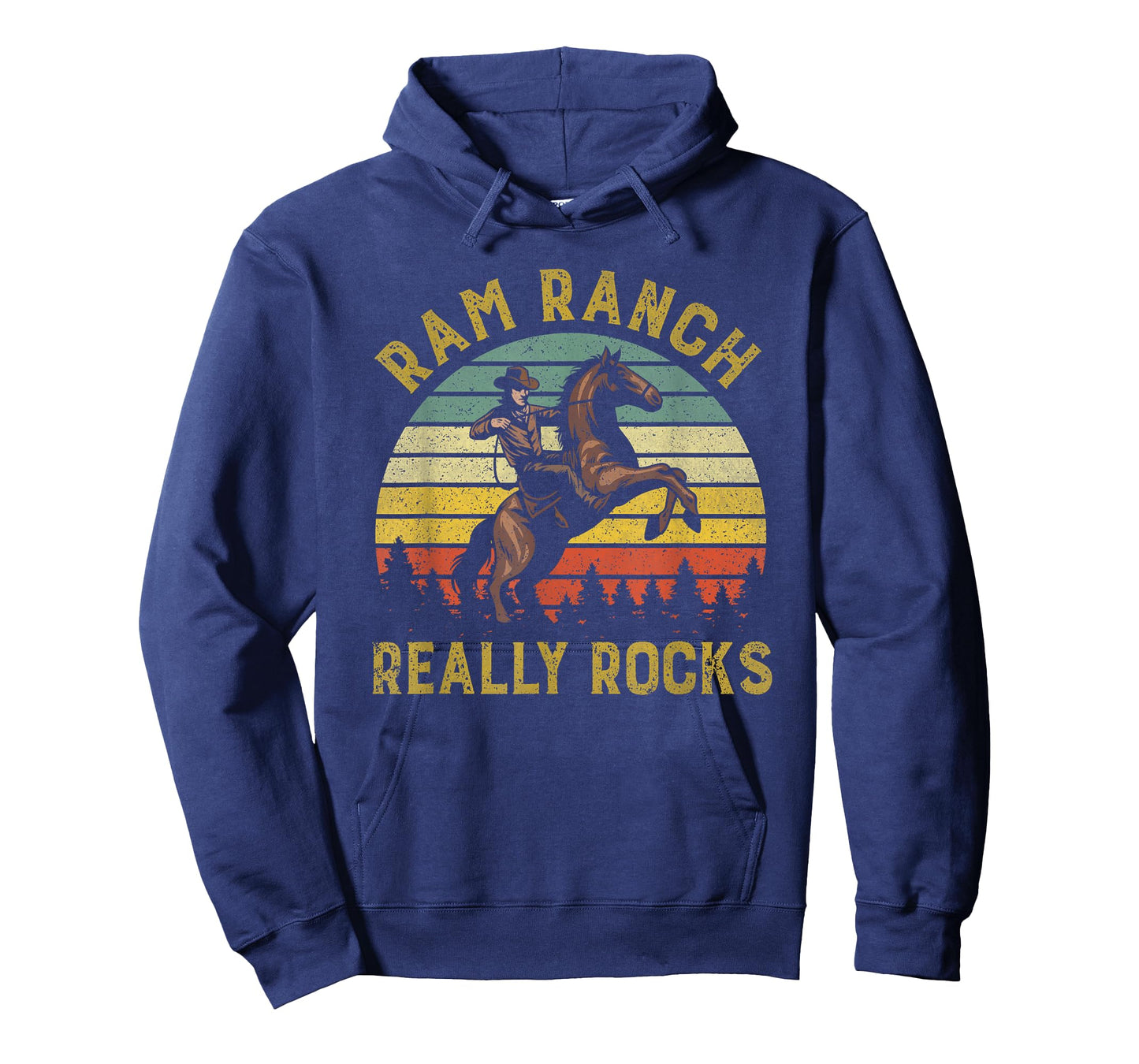 Ram Ranch Really Rocks Vintage Western Cowboy Country Lover T-Shirt