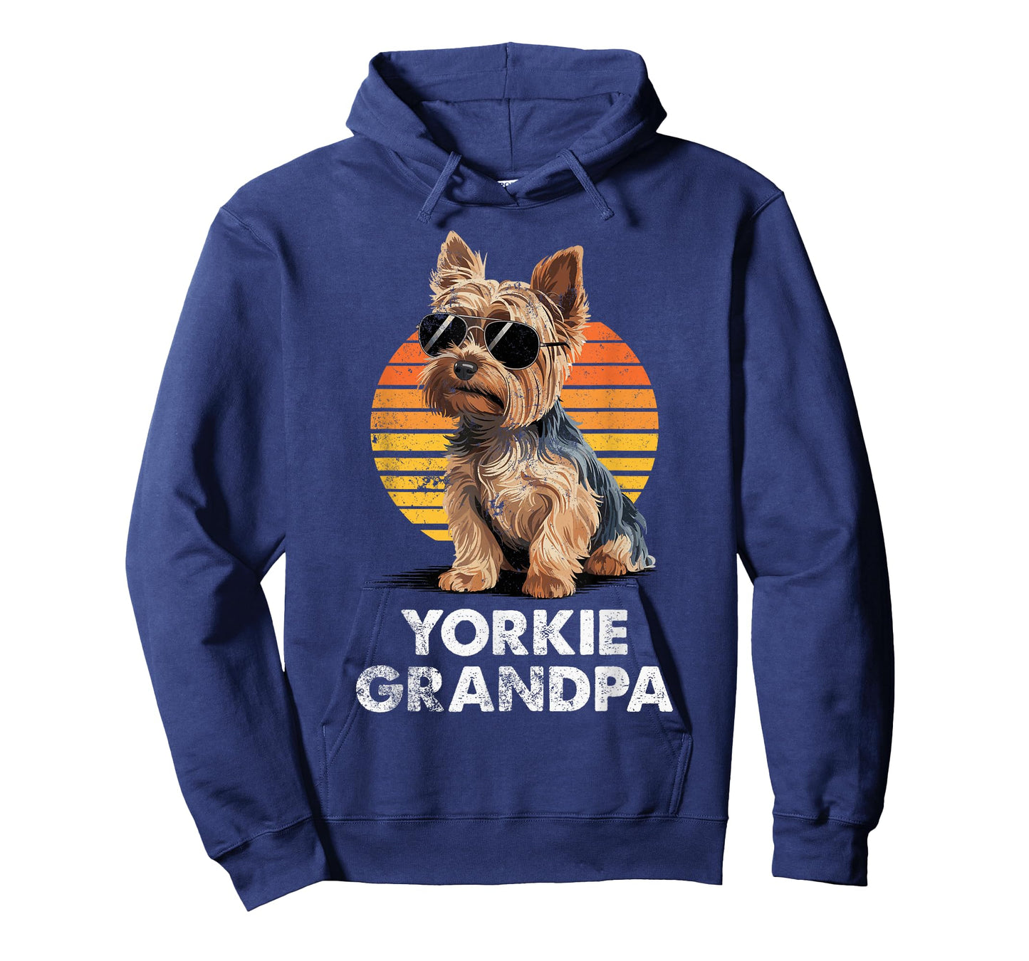 Cool Retro Yorkie Grandpa Funny Vintage Dog Owner T-Shirt