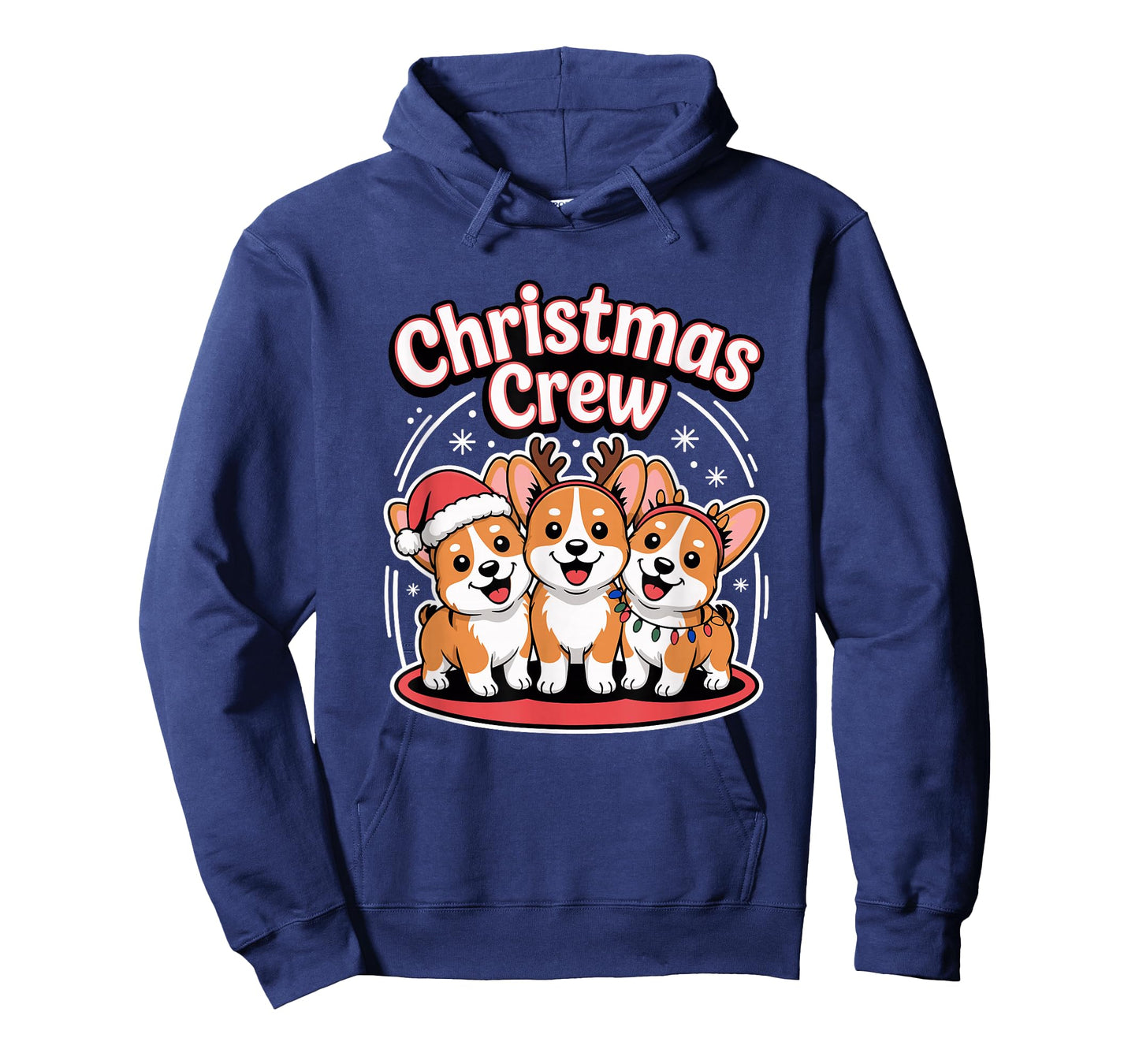 Christmas Crew Xmas Puppy Funny Christmas Corgidor T-Shirt